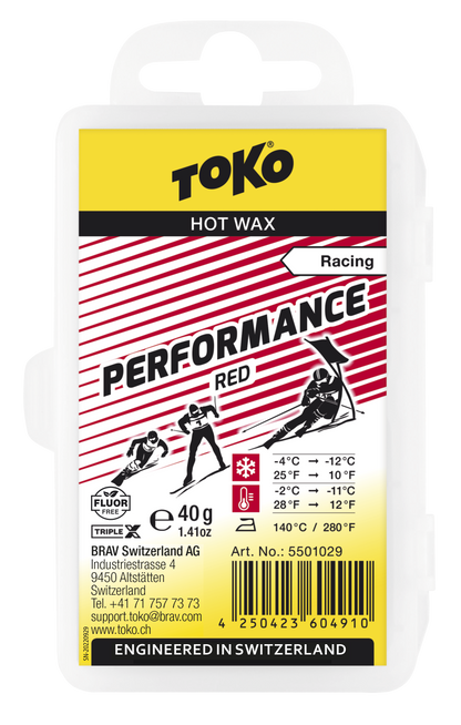 Toko vasks Performance Hot Wax red 40 g