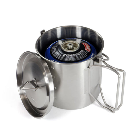 Origin Outdoors Stainless Steel Camping Pot 2in1 1,0 L