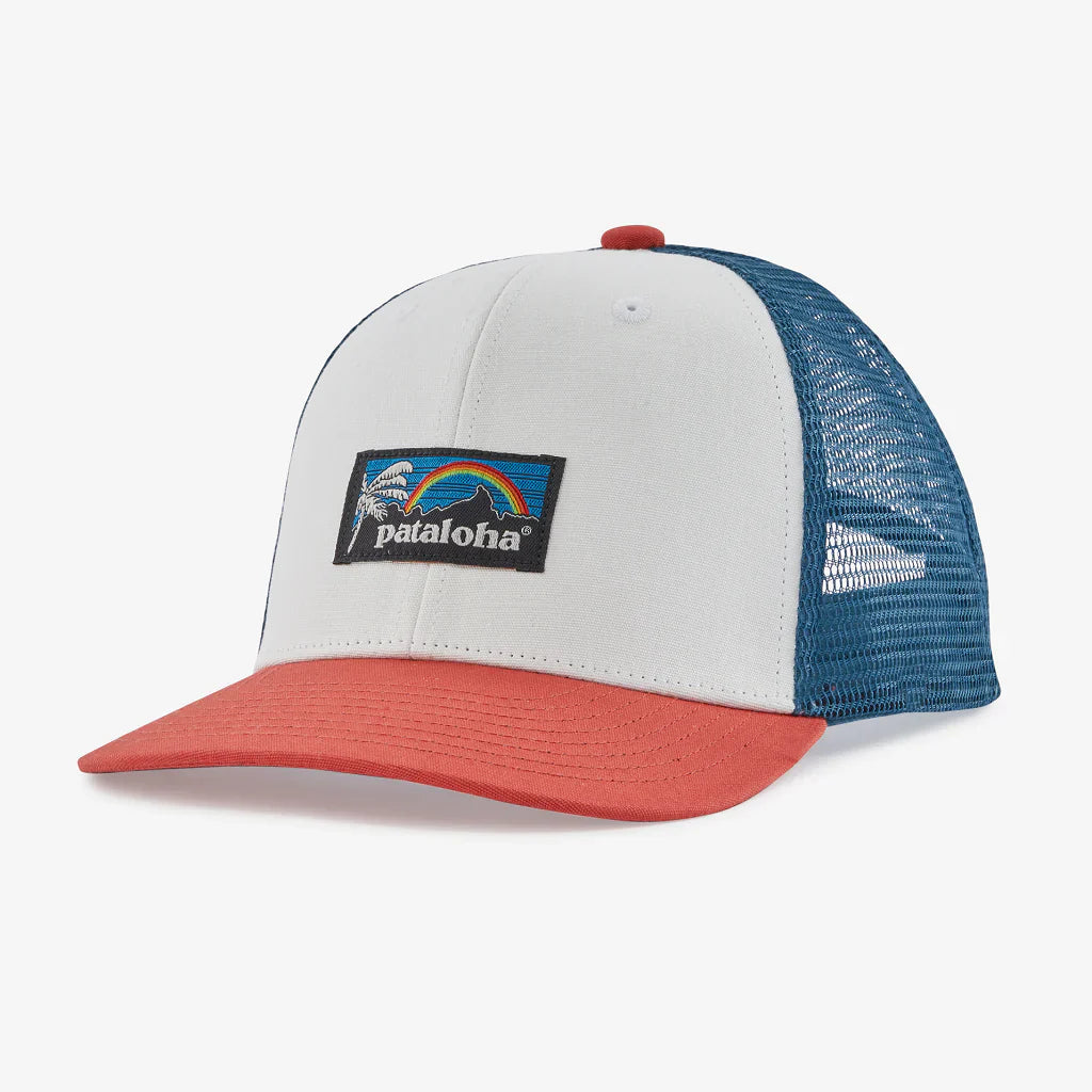 Patagonia bērnu cepure Trucker Hat Patalokahi label - Birch white