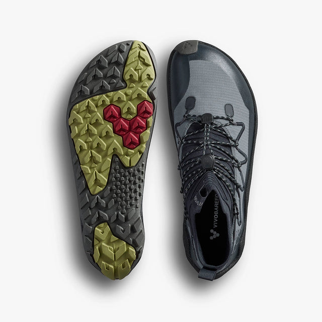 Baskāju apavi VivoBarefoot Primus Trail Flow Distancia Mid vīriešu