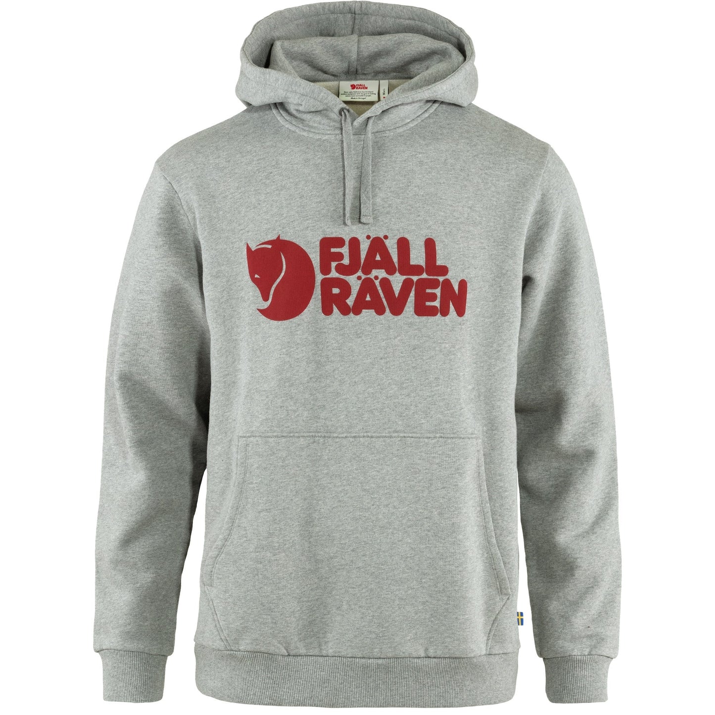 Džemperis Fjallraven Logo Hoodie vīriešu Grey-Melange