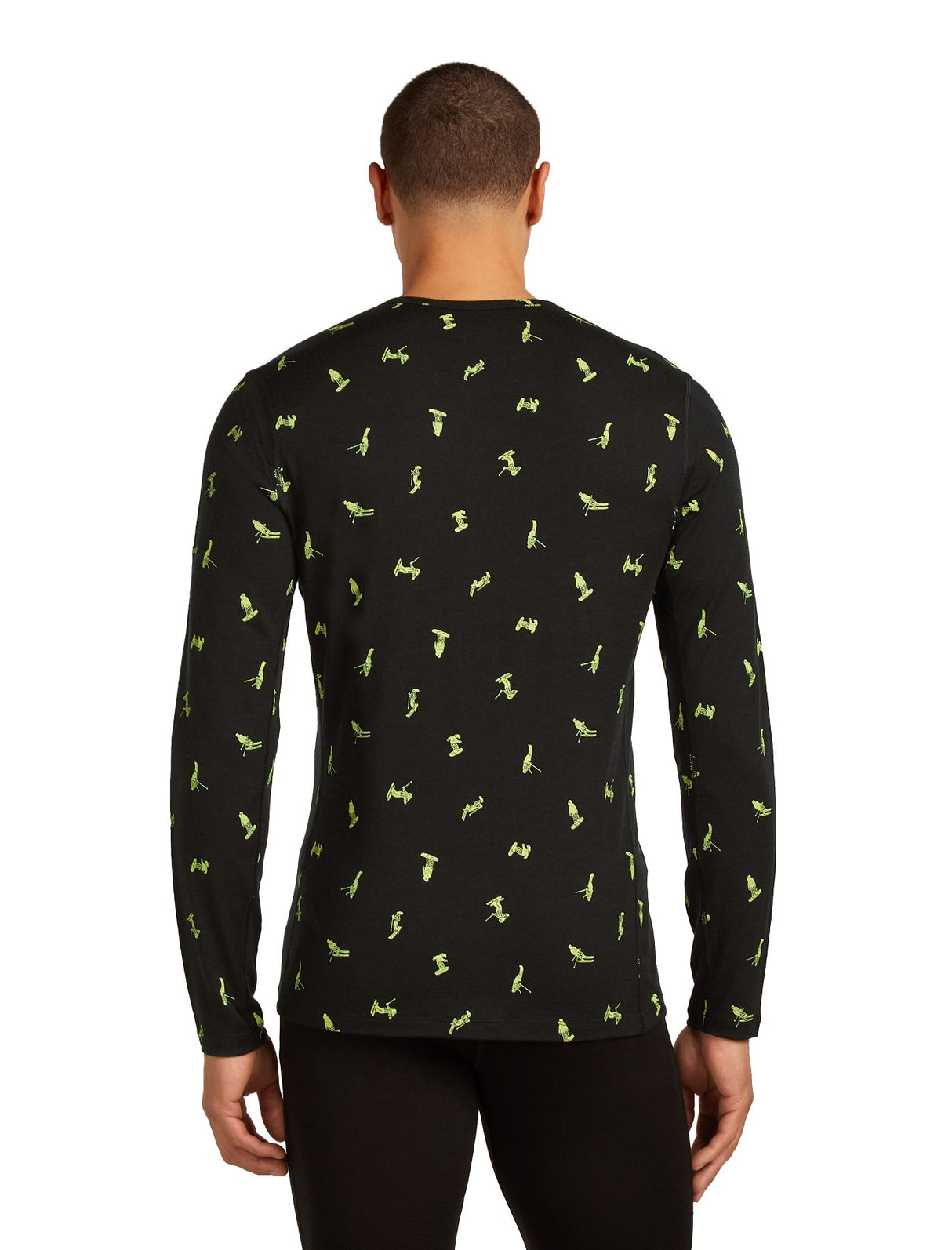Termoveļas krekls Icebreaker Merino 200 Oasis LS Crewe Snow Day vīriešu