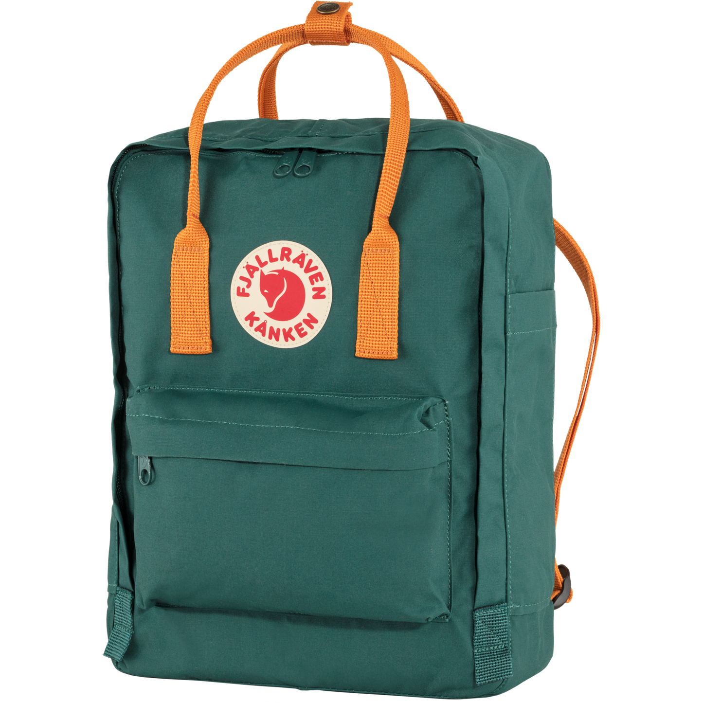 Mugursoma Fjallraven Kanken Arctic Green-Spicy Orange