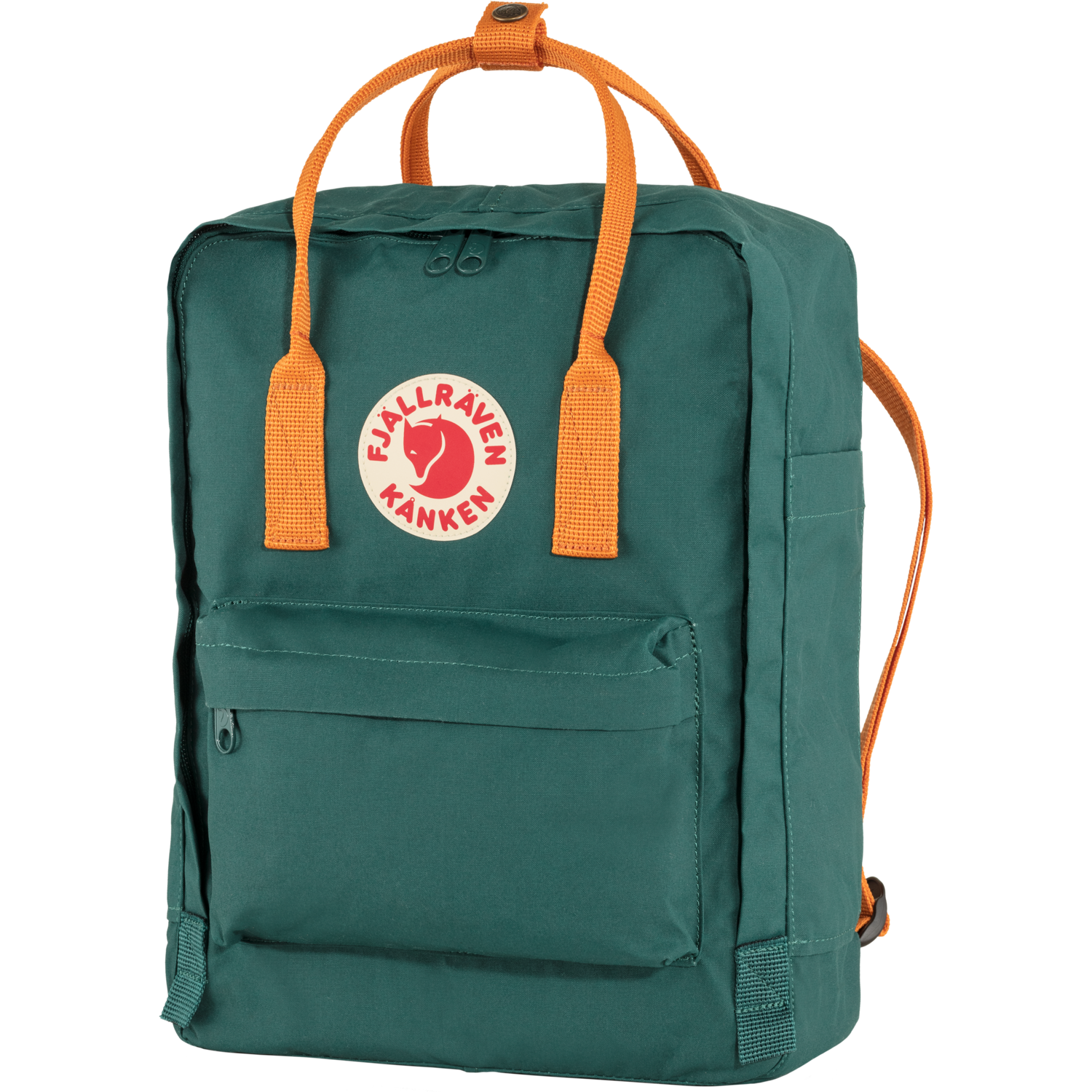 Mugursoma Fjallraven Kanken Arctic Green-Spicy Orange