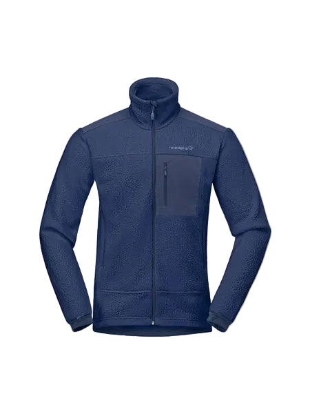 Flīsa jaka Norrona trollveggen warm3 vīriešu Indigo Night