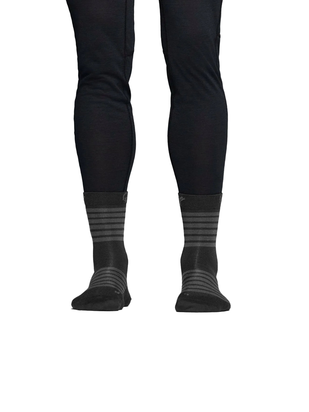 Merino vilnas zeķes Norrona falketind light Caviar Black/Iron Gate