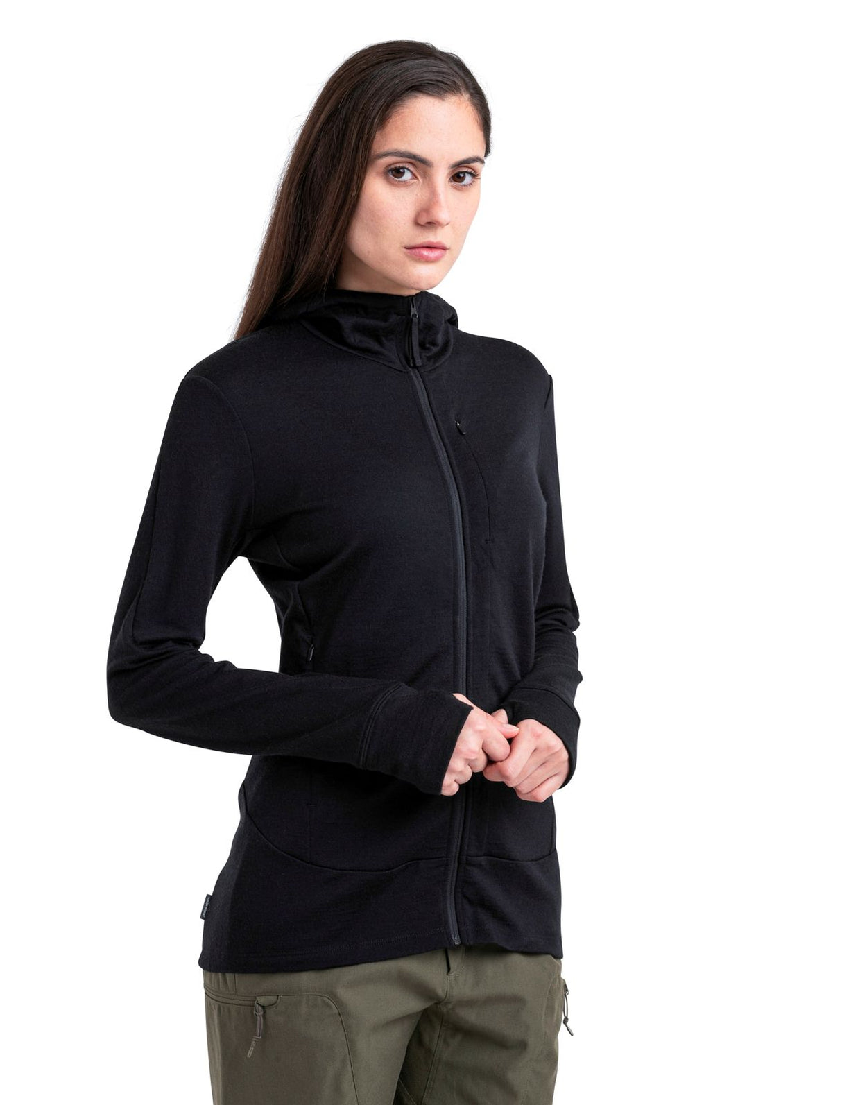 Women's Icebreaker Quantum III LS Zip Hoodie