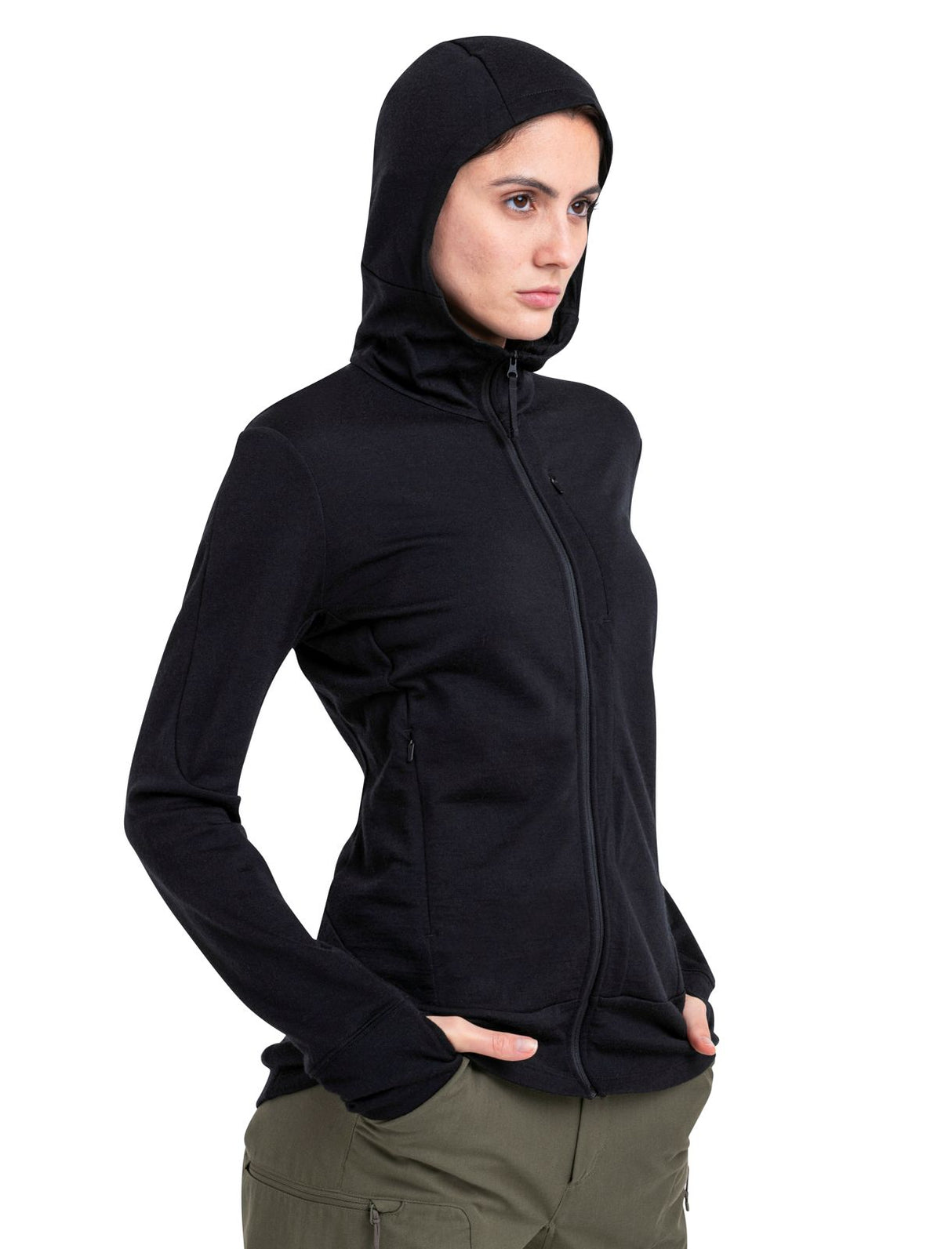 Women's Icebreaker Quantum III LS Zip Hoodie