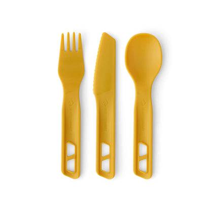 Ēšanas Piederumi Sea To Summit Passage Cutlery Set Yellow Set 3