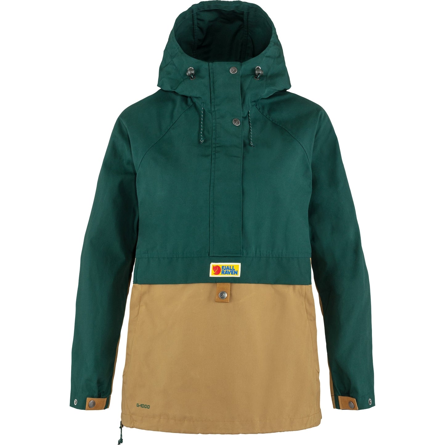 Vējjaka Fjallraven Vardag Anorak sieviešu Arctic Green-Buckwheat Brown