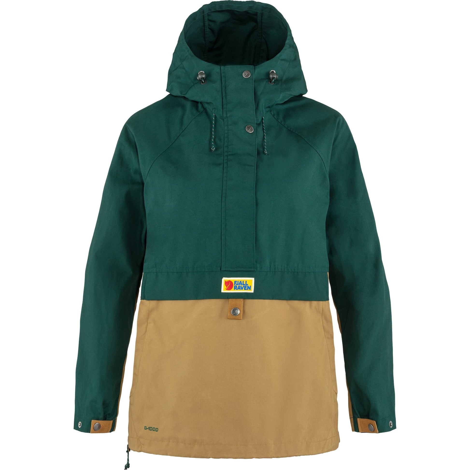 Vējjaka Fjallraven Vardag Anorak sieviešu Arctic Green-Buckwheat Brown