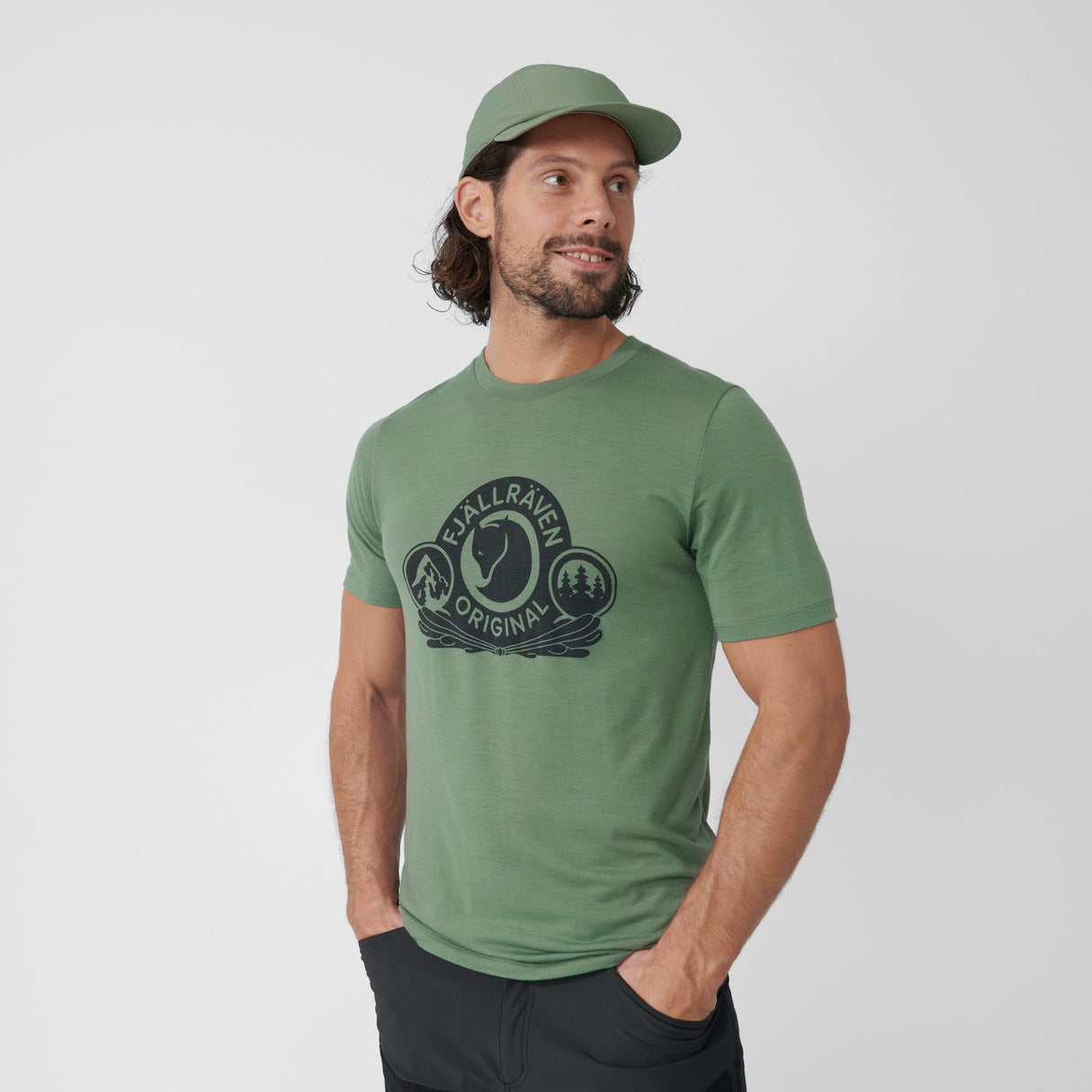 T-krekls Fjallraven Abisko Wool Classic SS vīriešu