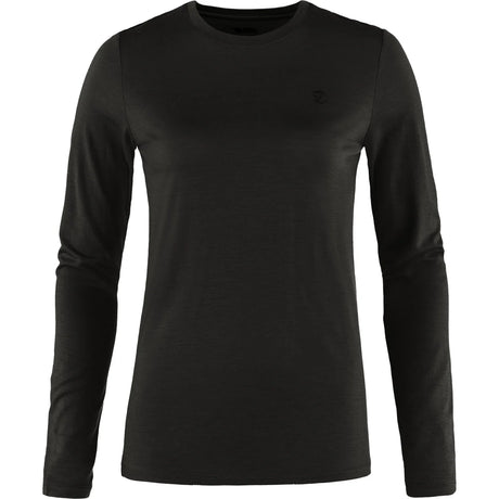 T-krekls Fjallraven Abisko Wool LS sieviešu