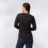 T-krekls Fjallraven Abisko Wool LS sieviešu