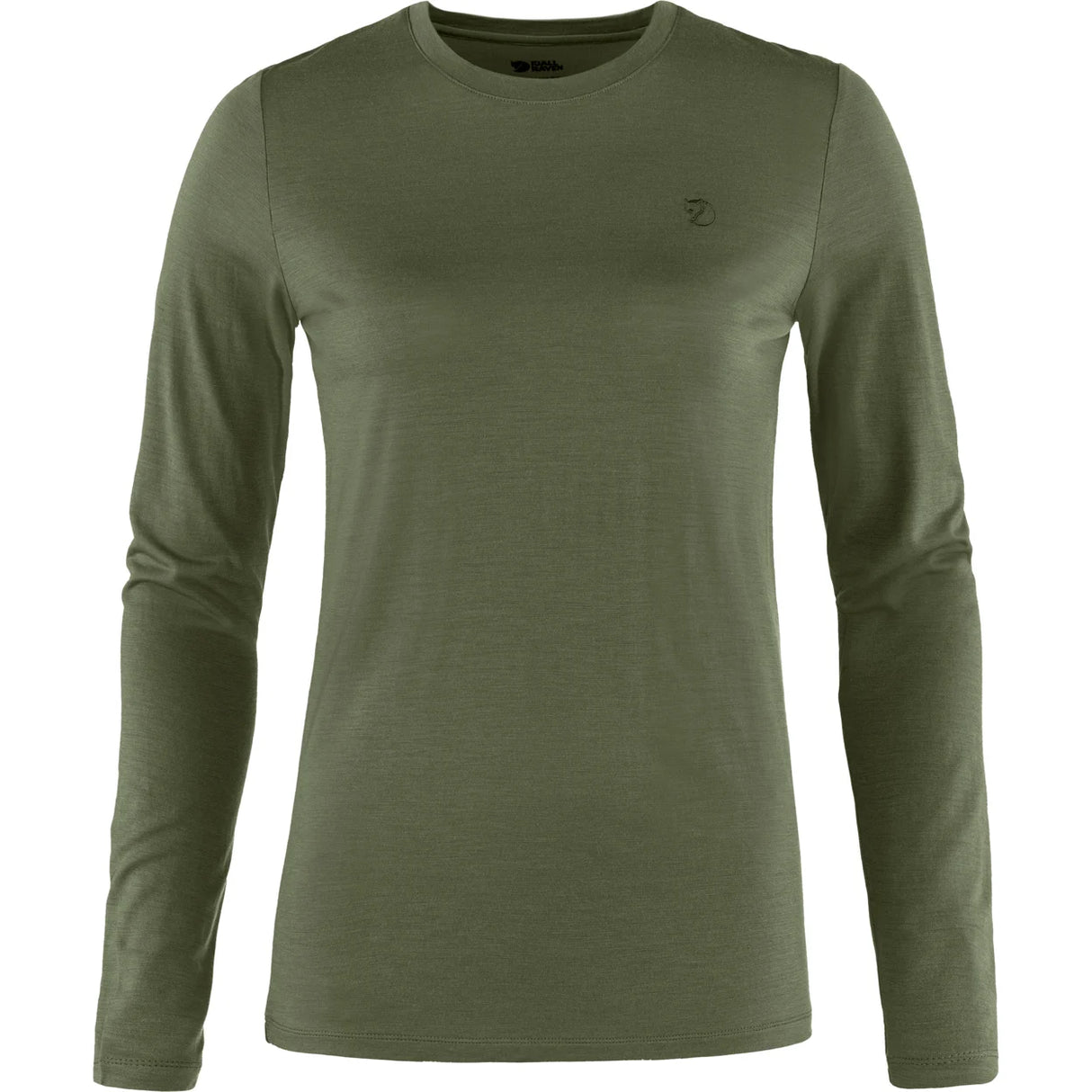 T-krekls Fjallraven Abisko Wool LS sieviešu