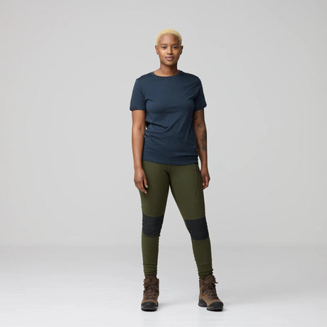 T-krekls Fjallraven Abisko Wool SS sieviešu