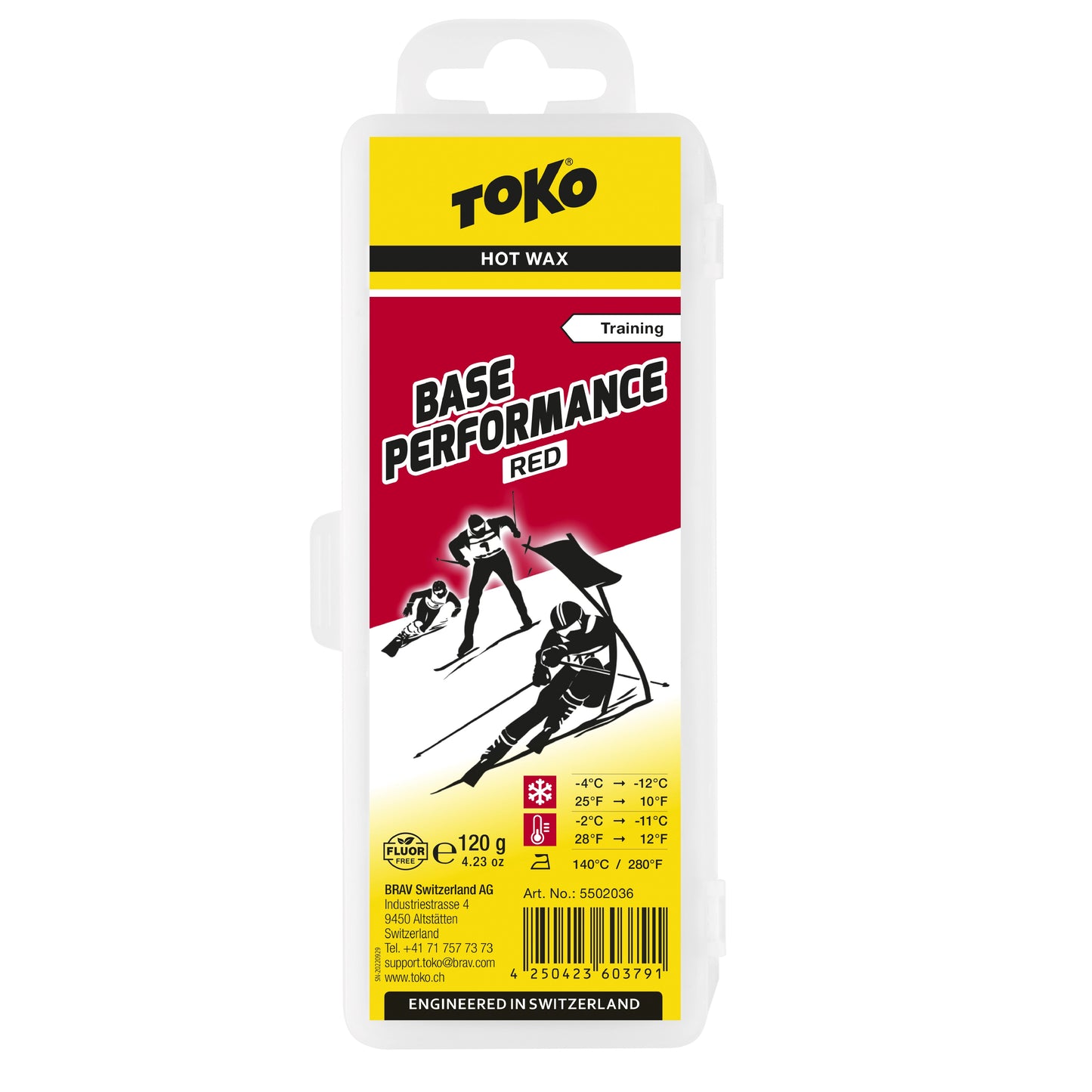 Toko vasks Base Performance Hot Wax Red 120g