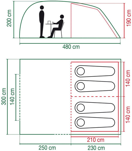 Telts Coleman Vespucci 4