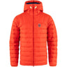Dūnu jaka Fjallraven Expedition Pack Down Hoodie vīriešu Flame Orange-UN Blue