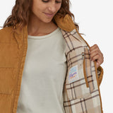 Dūnu mētelis Patagonia Cord Fjord Coat sieviešu