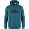 Džemperis Fjallraven Logo Hoodie vīriešu Deep Sea
