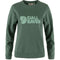 Džemperis Fjallraven Logo sieviešu Deep Patina - Misty Green