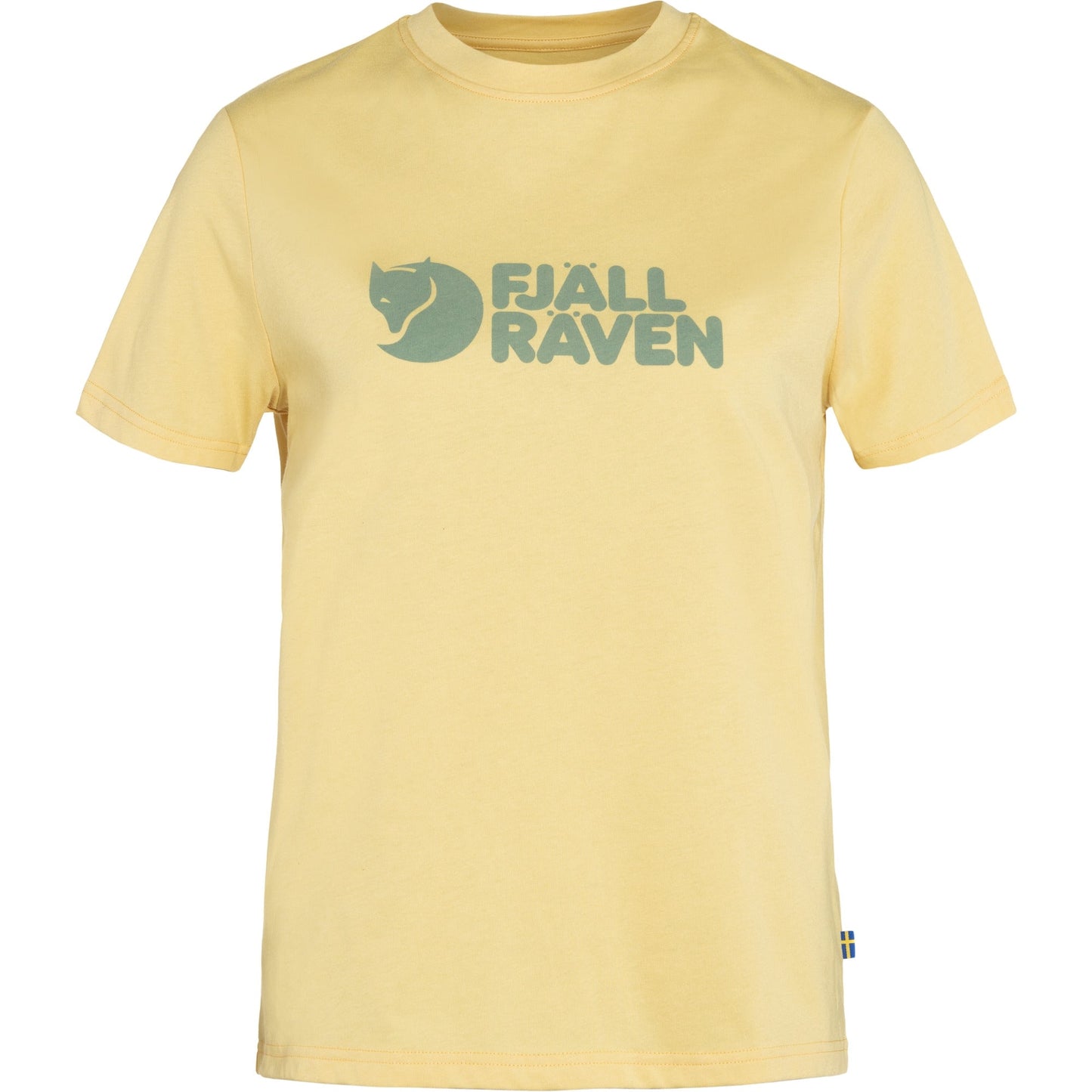 T-krekls Fjallraven Logo Tee sieviešu Mais Yellow