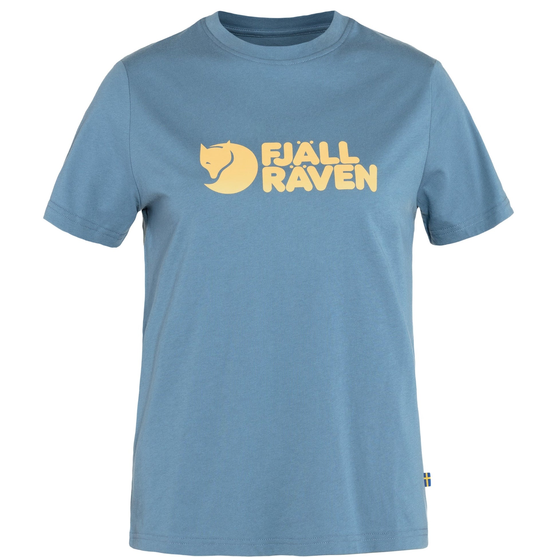 T-krekls Fjallraven Logo Tee sieviešu Dawn Blue XS