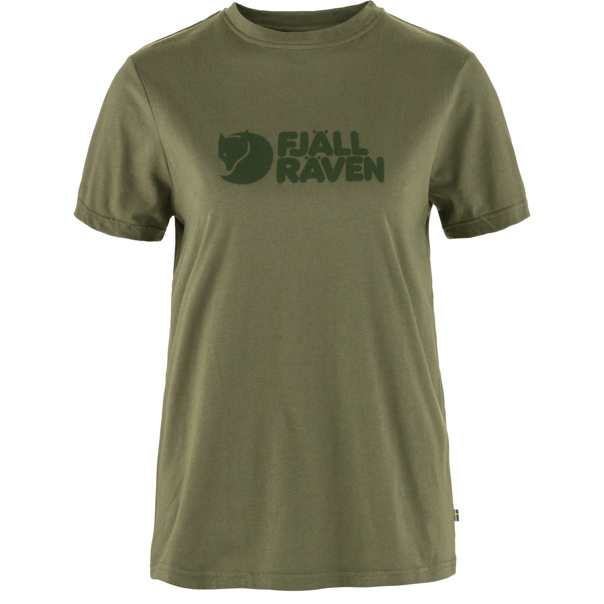 T-krekls Fjallraven Logo Tee sieviešu Green