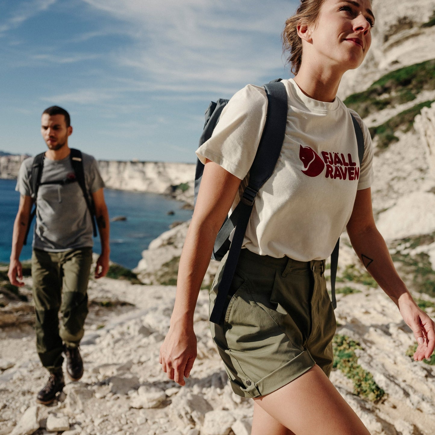 T-krekls Fjallraven Logo Tee sieviešu