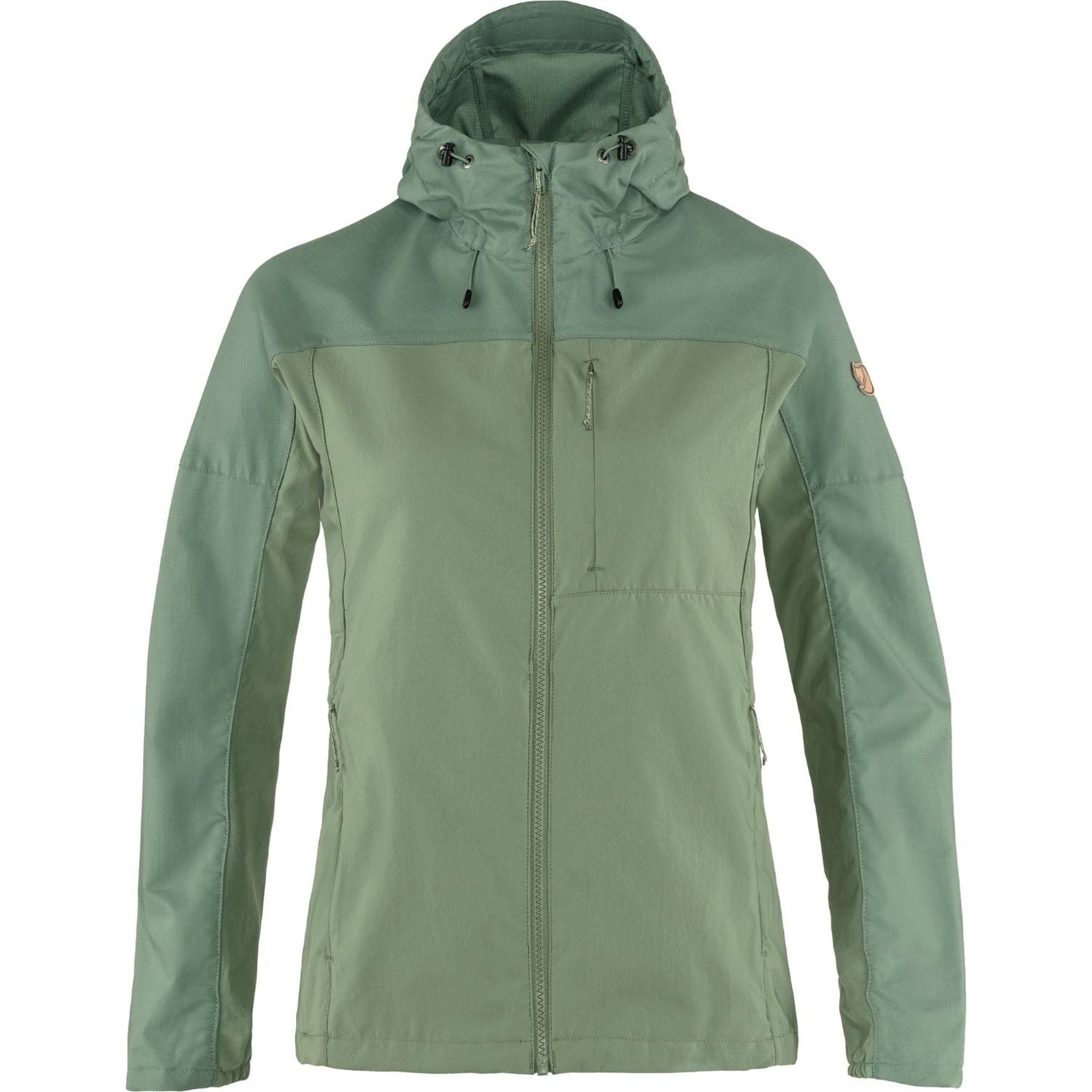 Vējjaka Fjallraven Abisko Midsummer sieviešu Jade Green-Patina Green