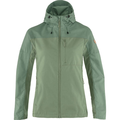 Vējjaka Fjallraven Abisko Midsummer sieviešu Jade Green-Patina Green