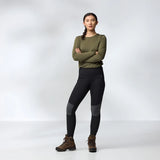 Silti legingi Fjallraven Abisko Varm Trekking Tights sieviešu