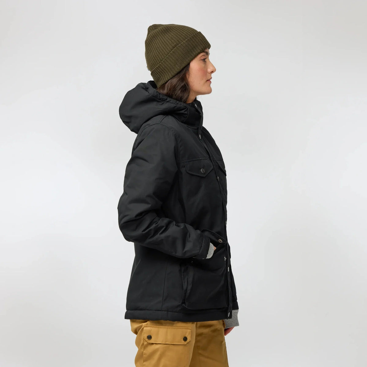 fjallraven greenland ziemas  jaka sieviešu  melna