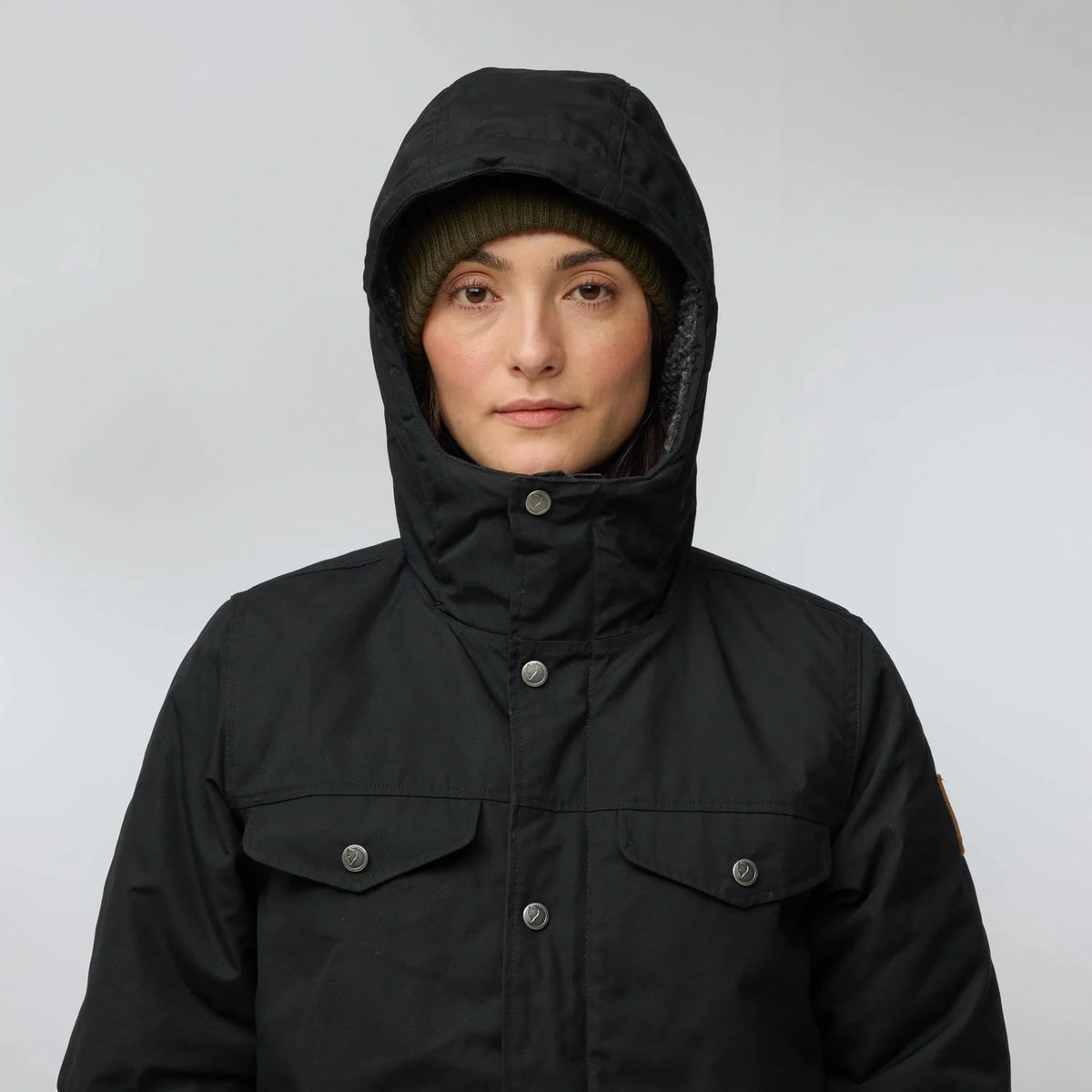 fjallraven greenland ziemas  jaka sieviešu  melna