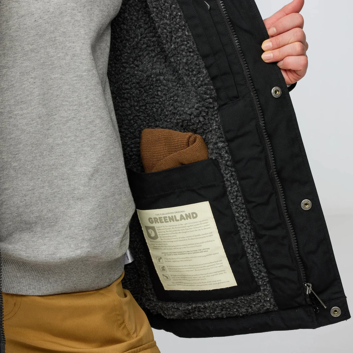 fjallraven greenland ziemas  jaka sieviešu  melna