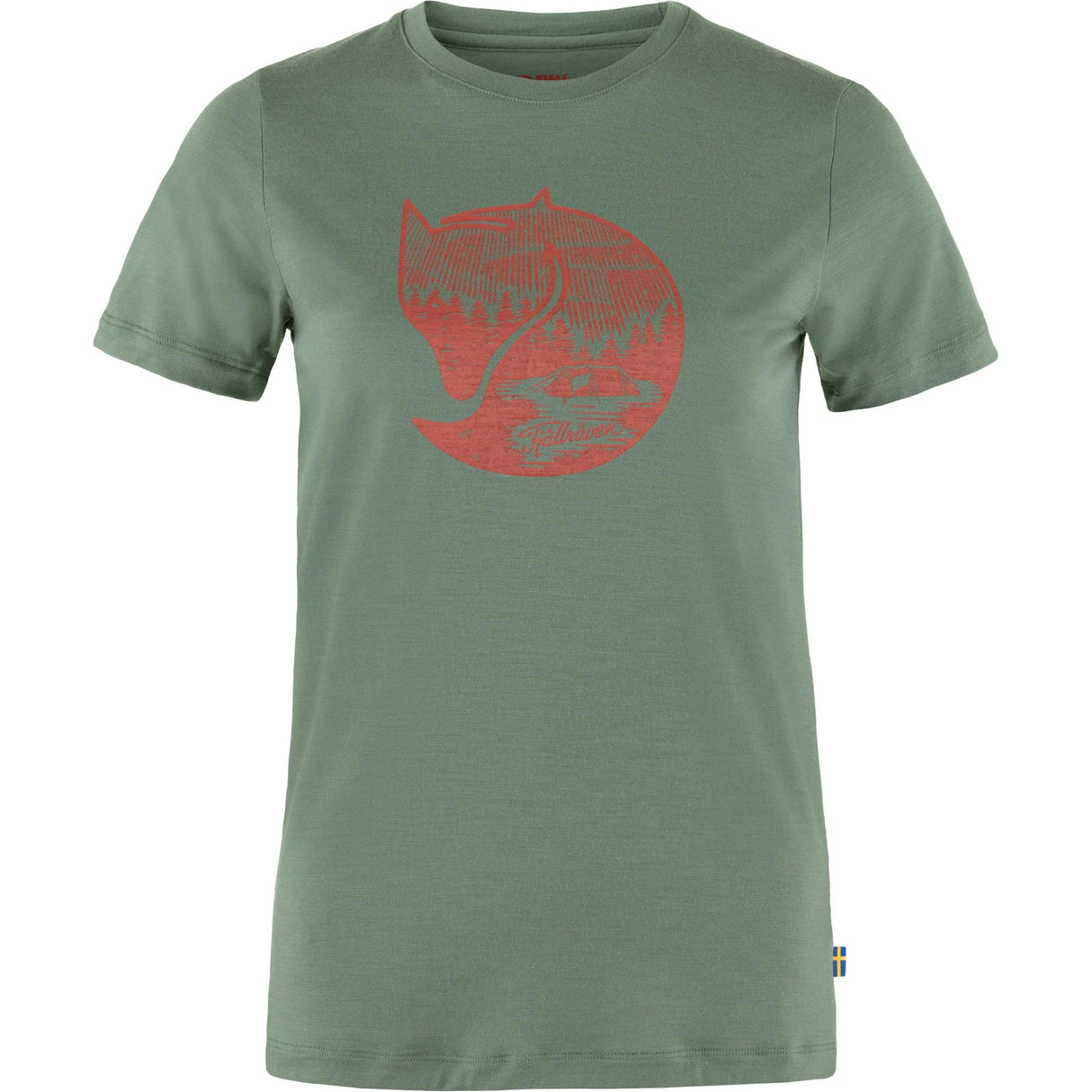 Fjallraven krekls Abisko Wool Fox SS sieviešu