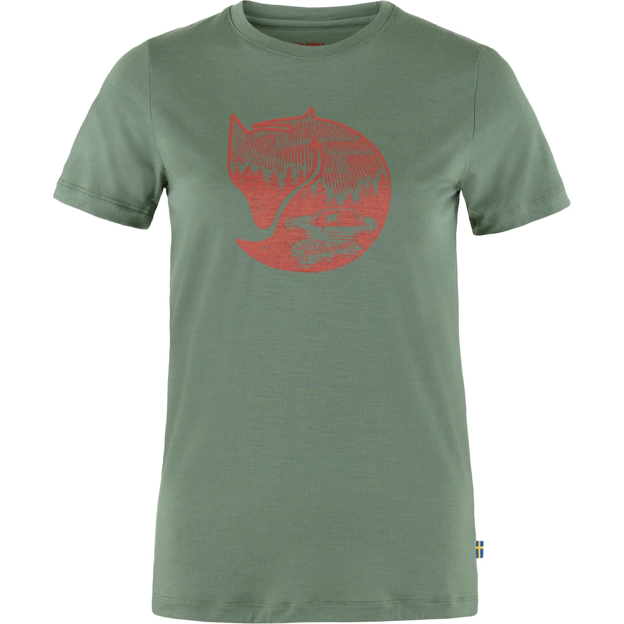 Fjallraven krekls Abisko Wool Fox SS sieviešu