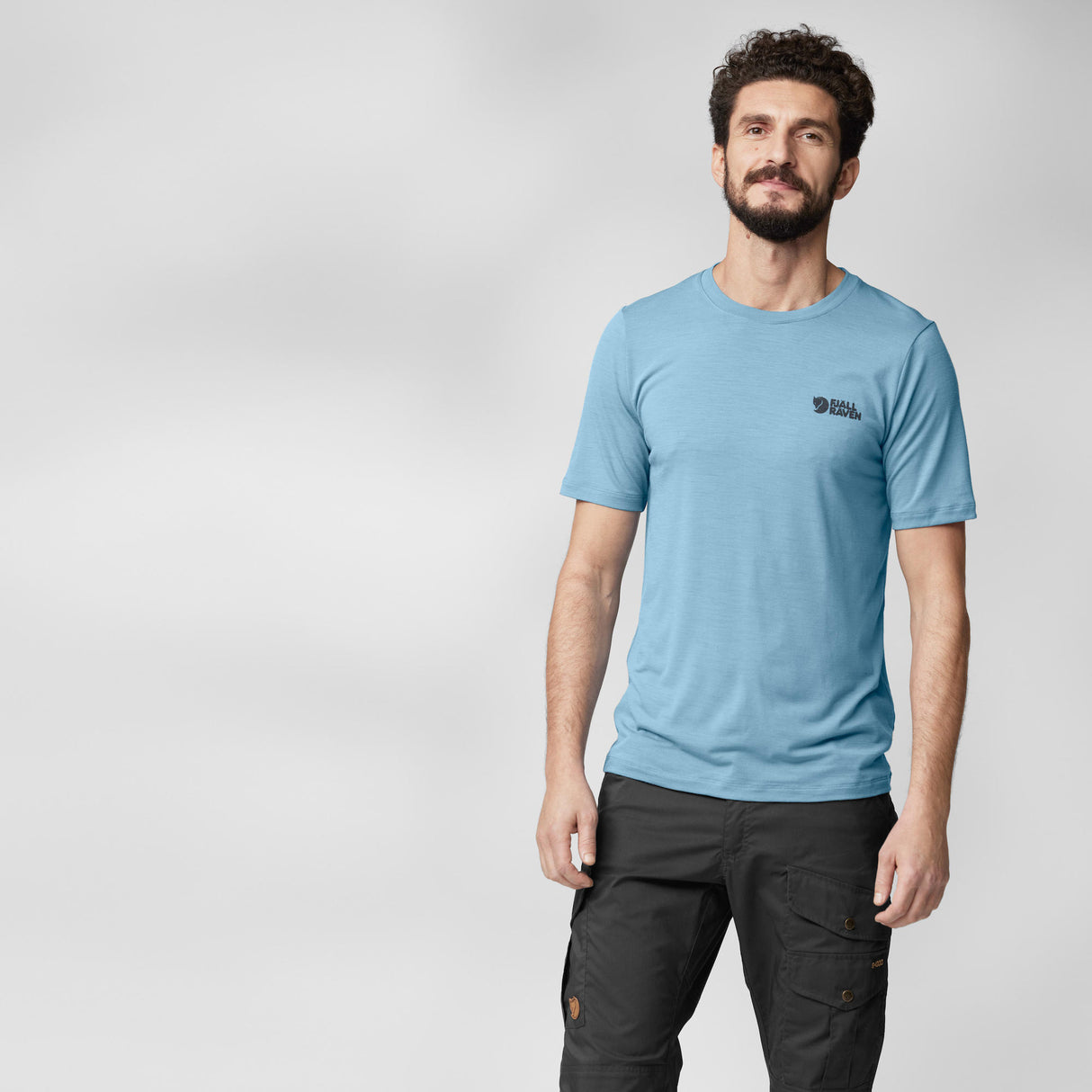 Fjallraven krekls Abisko Wool Logo SS vīriešu