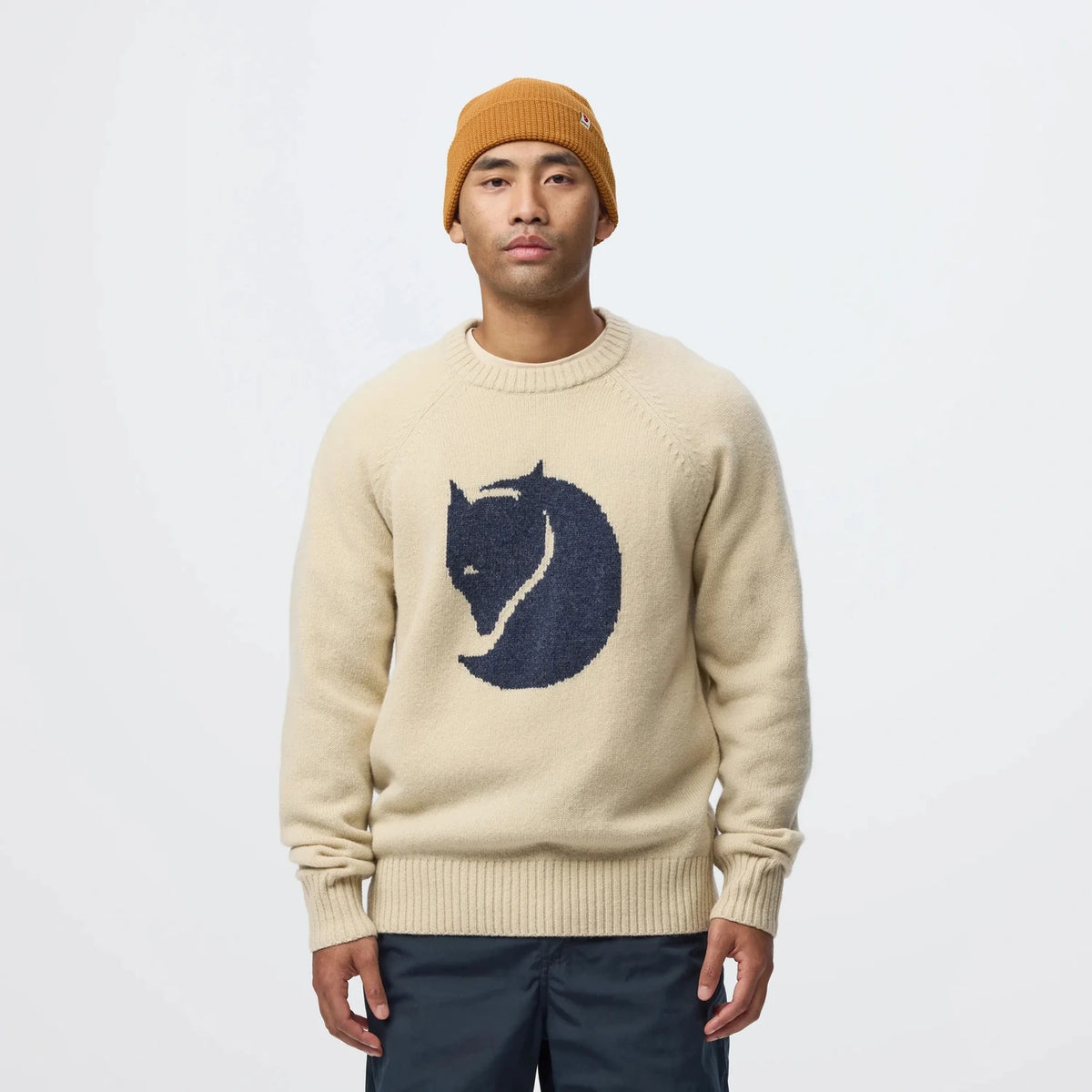 Fjallraven Logo Knit Sweater vilnas džemperis vīriešiem