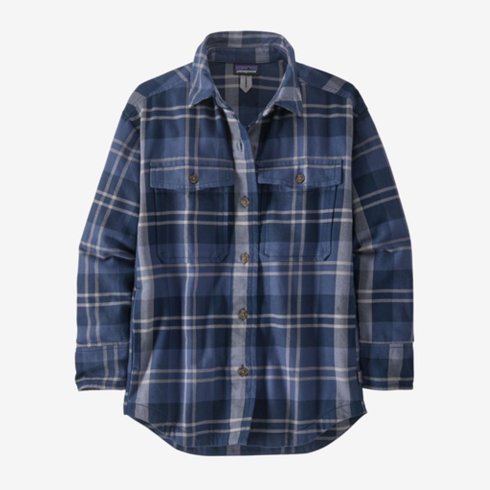 Flaneļa krekls Patagonia Heavyweight Fjord sieviešu Bristlecone: New Navy