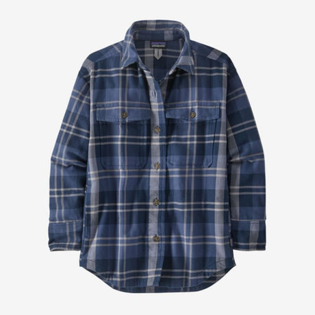 Flaneļa krekls Patagonia Heavyweight Fjord sieviešu Bristlecone: New Navy