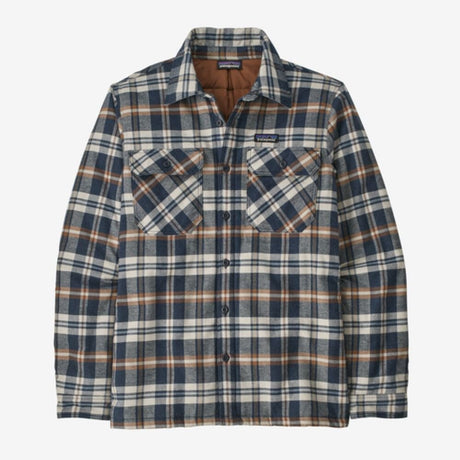 Flaneļa krekls Patagonia Insulated Organic Cotton Midweight Fjord vīriešu Fields: New Navy