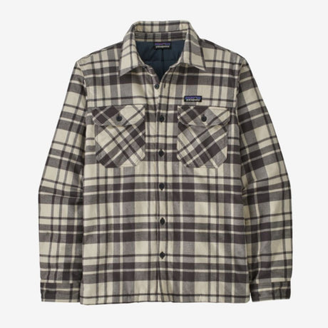 Flaneļa krekls Patagonia Insulated Organic Cotton Midweight Fjord vīriešu Ice Caps: Smolder Blue