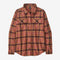 Flaneļa krekls Patagonia Organic Cotton Midweight Fjord sieviešu Vista: Burl Red