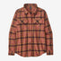 Flaneļa krekls Patagonia Organic Cotton Midweight Fjord sieviešu Vista: Burl Red