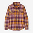 Flaneļa krekls Patagonia Organic Cotton Midweight Fjord sieviešu Sun Rays: Night Plum S