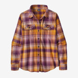 Flaneļa krekls Patagonia Organic Cotton Midweight Fjord sieviešu Sun Rays: Night Plum S