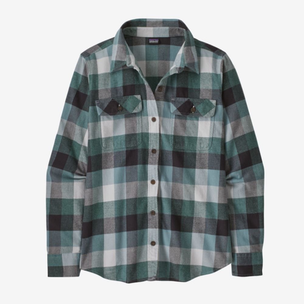 Flaneļa krekls Patagonia Organic Cotton Midweight Fjord sieviešu Guides: Nouveau Green