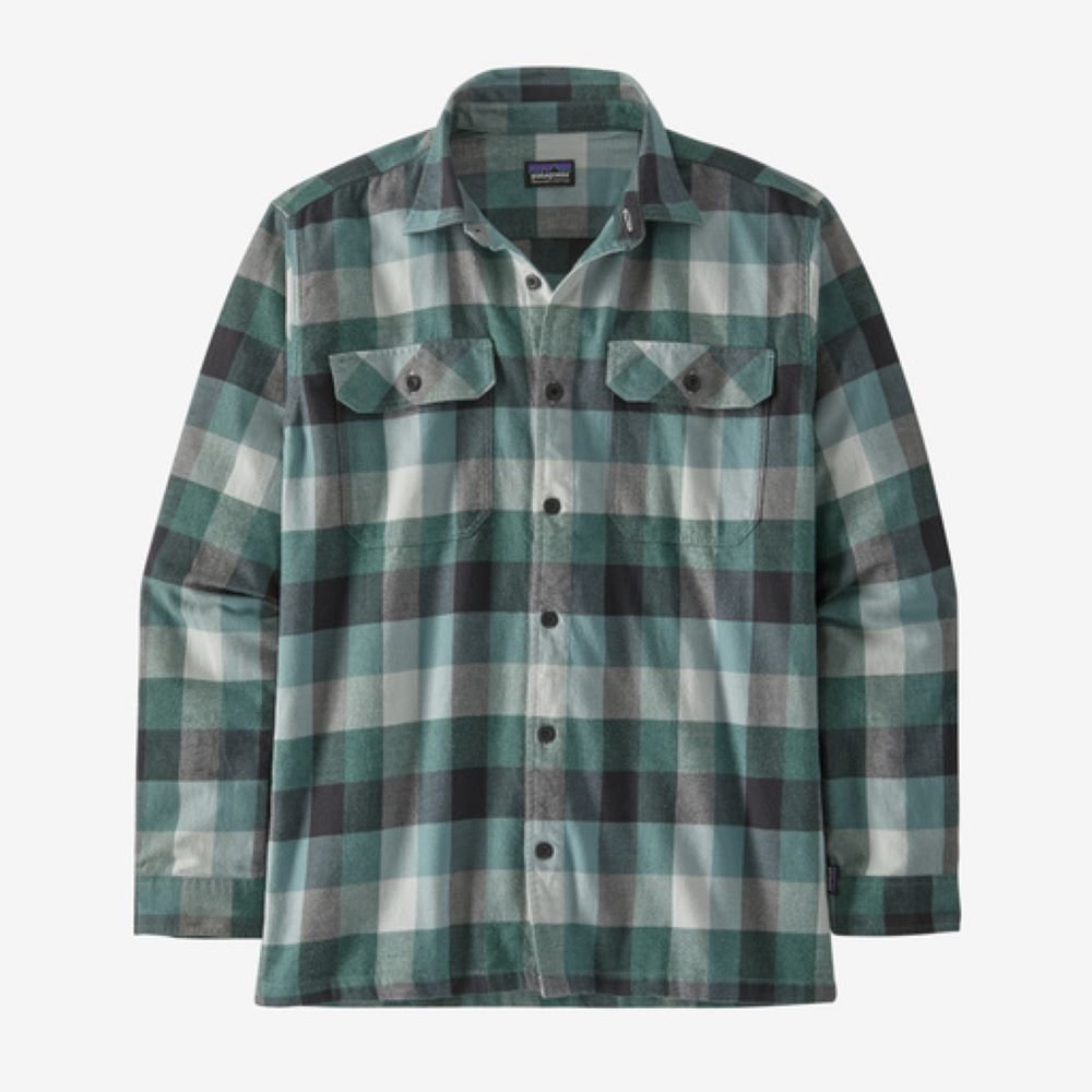 Flaneļa krekls Patagonia Organic Cotton Midweight Fjord vīriešu Guides: Nouveau Green